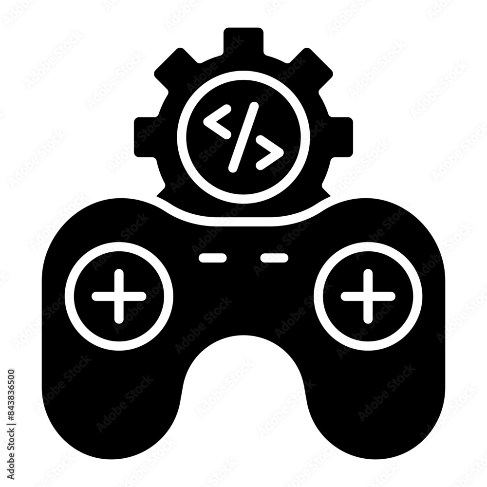 Obraz premium Modern design icon of game development 