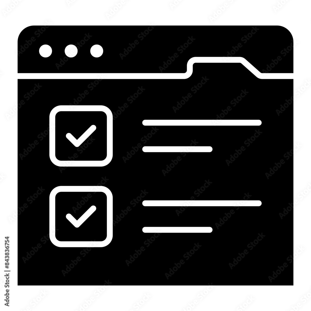 Premium download icon of checklist 