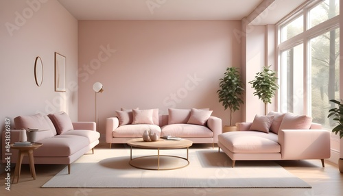 white and gold theme modern interior