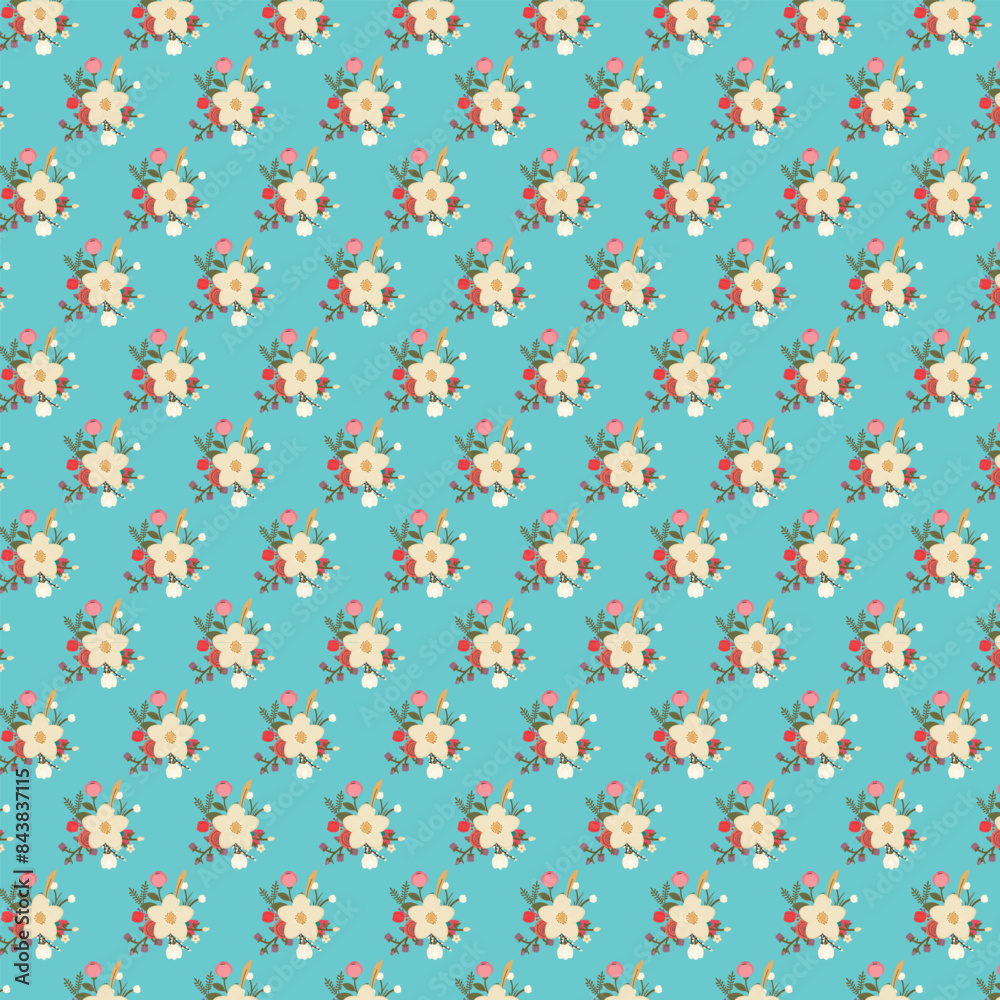 Flowers pattern background Flowers pattern background