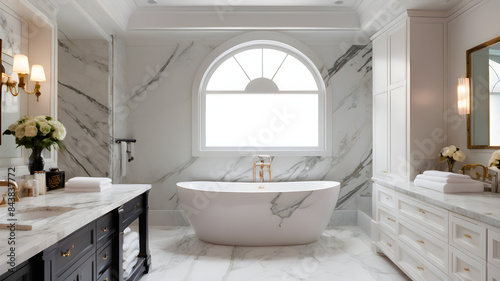 bathroom with white tiles