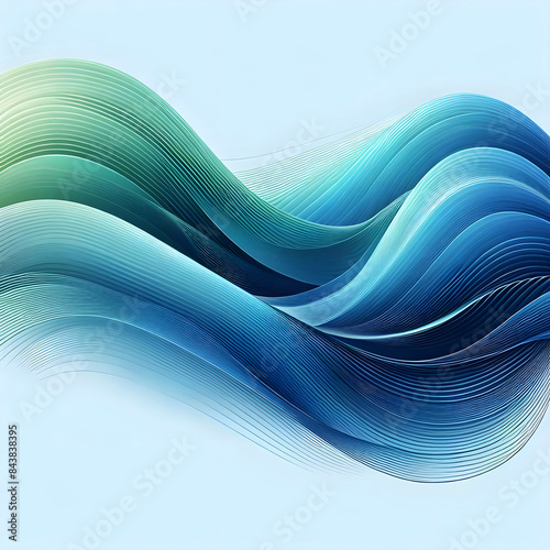 A visually striking abstract background featuring wavy line AI generate 