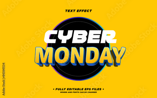 Flat design cyber monday concept