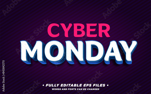 Flat design cyber monday concept