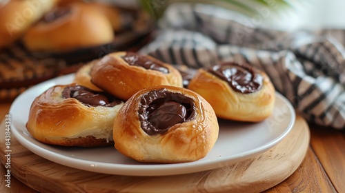 Chocolate filled sweet rolls