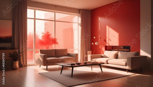 white and gold theme modern interior