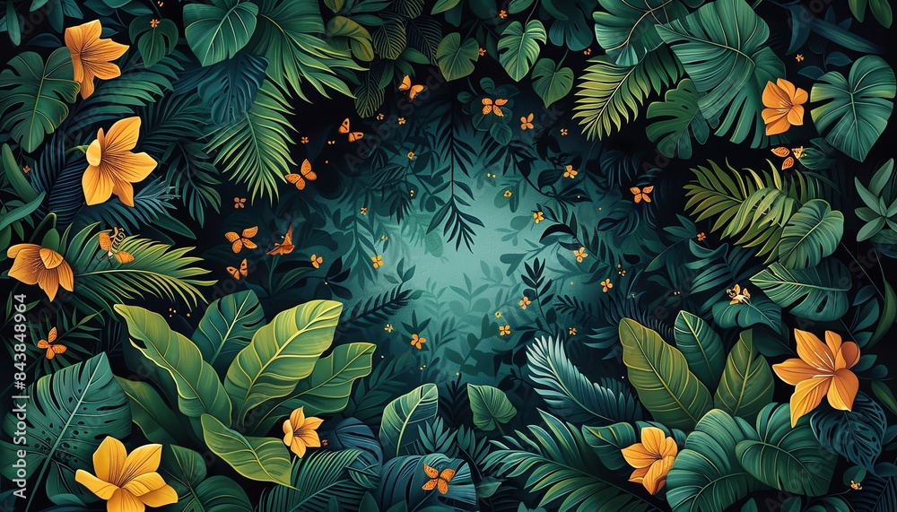 Capture a serene watercolor painting of a lush green forest from a high angle, Capture a serene watercolor painting of a lush green forest from a high angle,