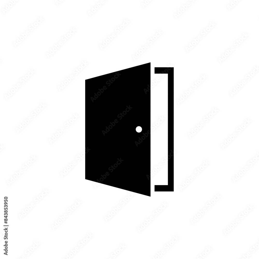 Door icon with simple and modern design Door icon with simple and modern design