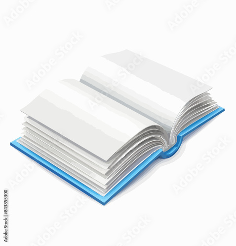 a stack of books with a blue edge