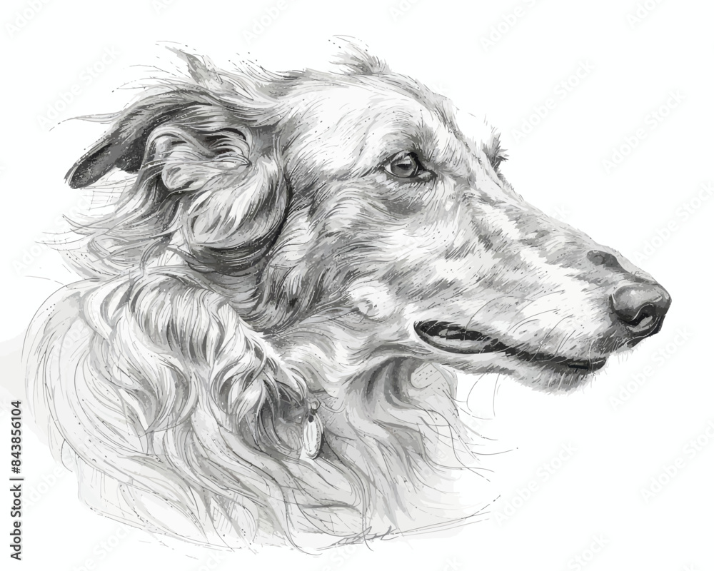 a black and white drawing of a dog a black and white drawing of a dog