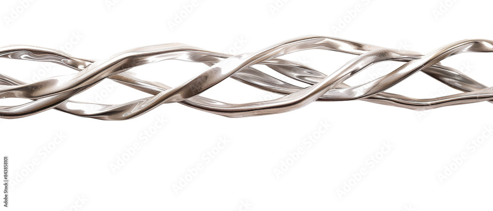 Abstract silver metallic braid pattern. Abstract silver metallic braid pattern.