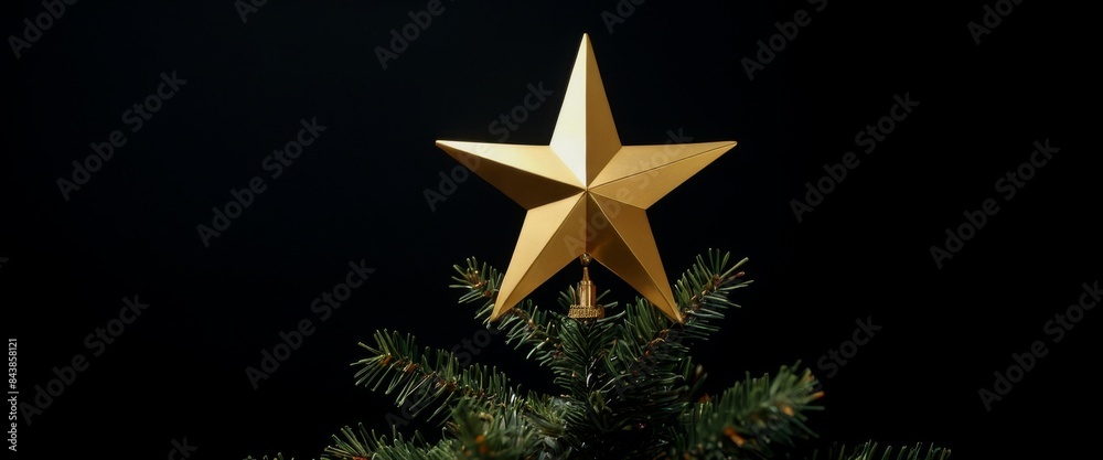 Fototapeta premium Shimmering Holiday Tree Topper
