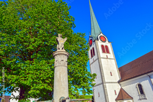 Die Reformierte Kirche in Gais im Schweizer Kanton Appenzell Ausserrhoden photo