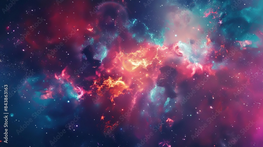 psychedelic universe with colorful nebula and shining stars cosmic wonderland abstract space exploration concept psychedelic universe with colorful nebula and shining stars cosmic wonderland abstract space exploration concept