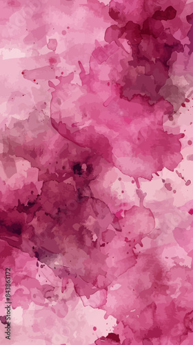 Abstract watercolor background with shades of pink, magenta, and hints of purple.