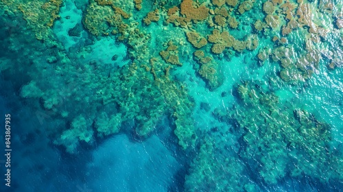 Ocean reefs with bright blues img