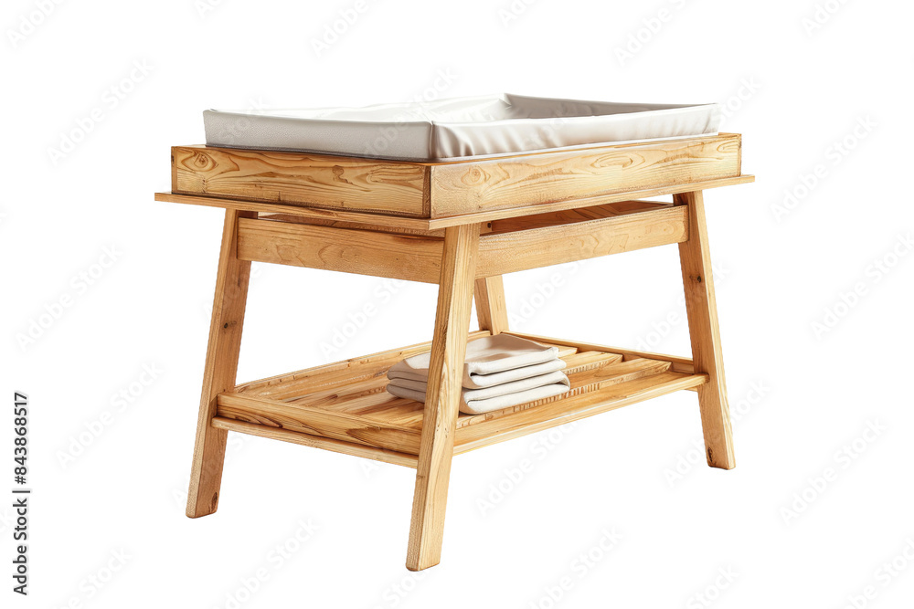 Fototapeta premium Practical Nursery Organization: The Changing Table