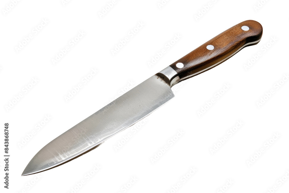 Chef's Knife on Cutting Board Chef's Knife on Cutting Board