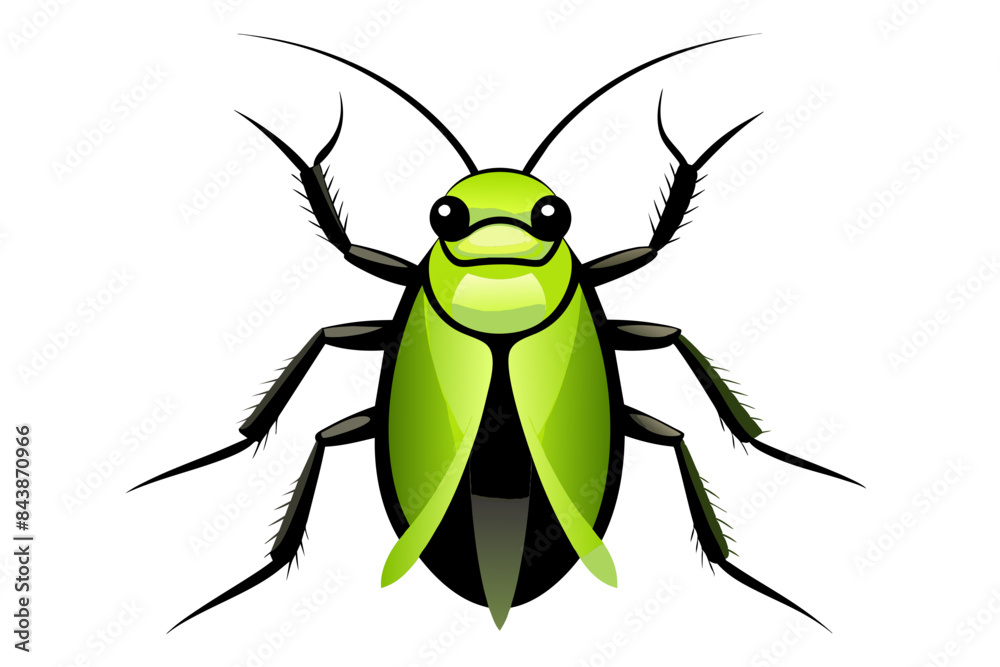 Fototapeta premium Cockroach vector artwork and illustration svg file