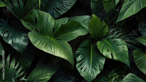 Wallpaper Mural Tropical leaves wallpaper, Tropical Landscape Wallpaper realistic Torontodigital.ca