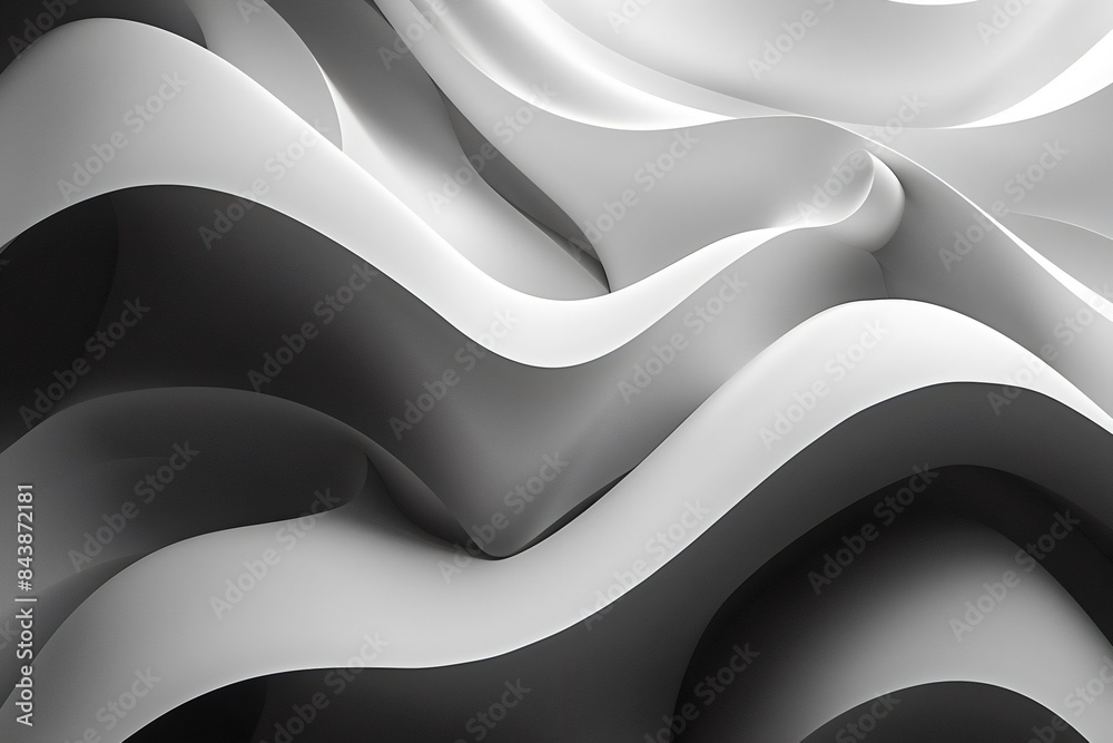 black and white abstract wave design, minimalist abstract design, wave ...