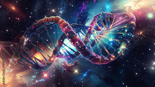 Cosmic DNA: Interstellar Connection with Human Genetics
