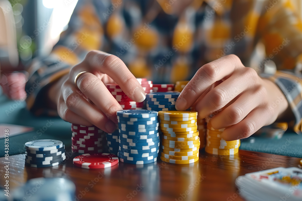 casino chips in hand casino chips in hand