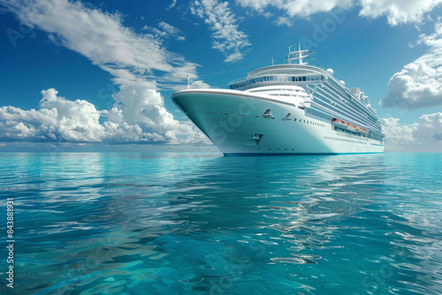 Cruise ship, luxury tourist tour concept © Michael