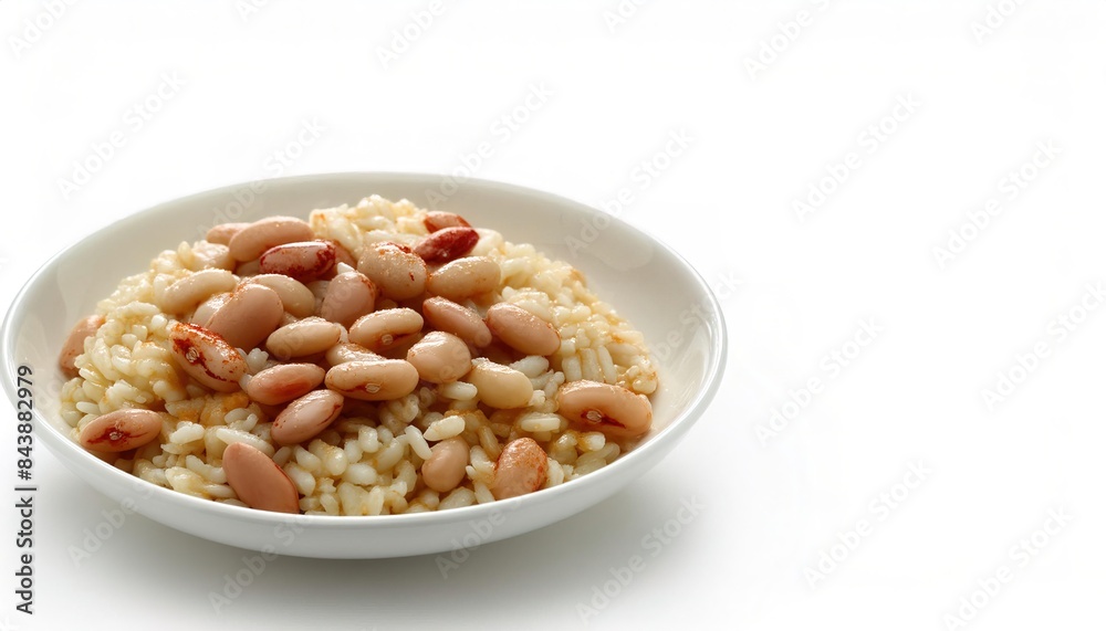 Cannellini bean - Phaseolus vulgaris - named for its resemblance to a human kidney used as an addition to hot and cold salads, side dishes, soups, and even pastas. Isolated on white background Cannellini bean - Phaseolus vulgaris - named for its resemblance to a human kidney used as an addition to hot and cold salads, side dishes, soups, and even pastas. Isolated on white background