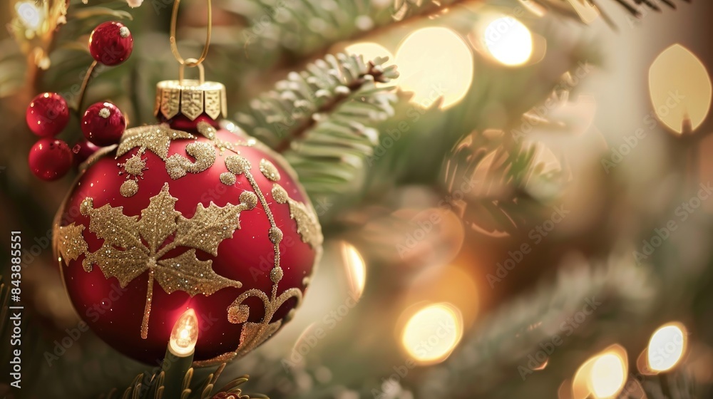 Close up Image of a Christmas Ornament Close up Image of a Christmas Ornament