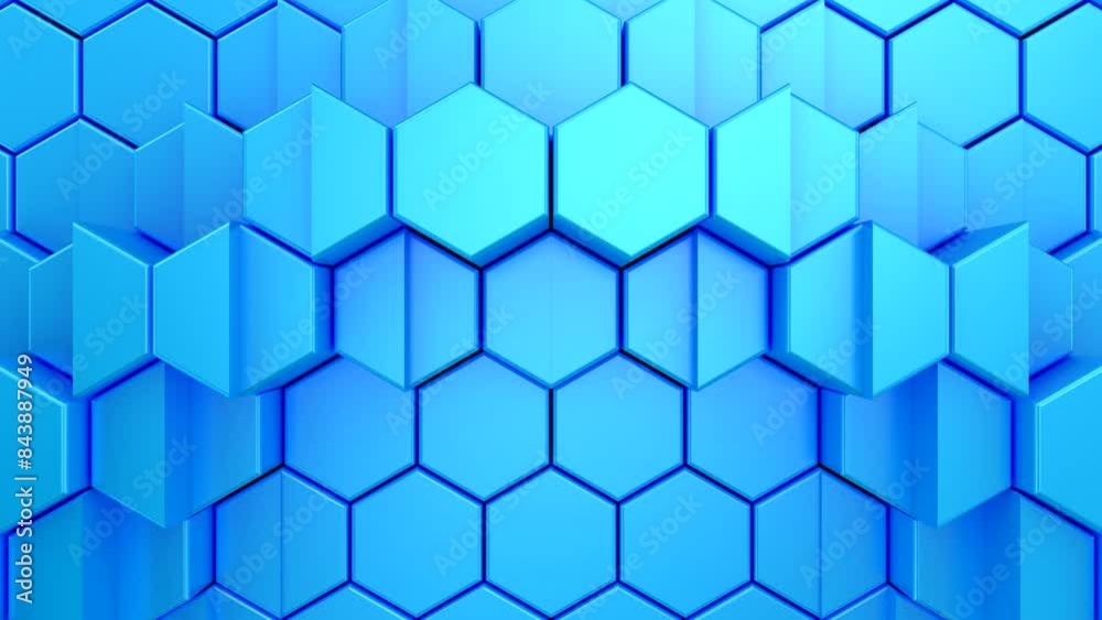 Geometric Shapes Form a Wave. Abstract motion, two color, 3d rendering, 4k resolution
Geometric Shapes Form a Wave. Abstract motion, two color, 3d rendering, 4k resolution