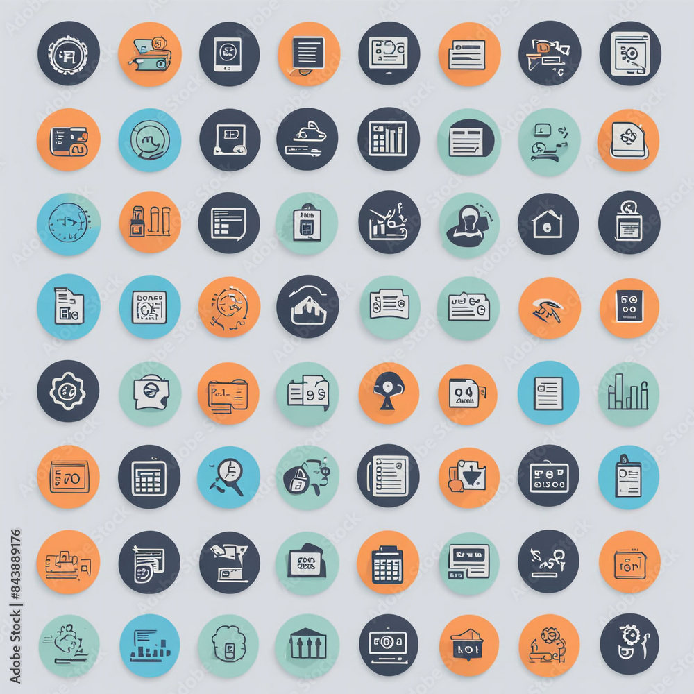 personal-finance-icon-set-containing-budget-savings-expense-income-tax-loan-statement-financ personal-finance-icon-set-containing-budget-savings-expense-income-tax-loan-statement-financ