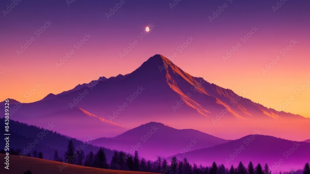 Fototapeta premium Beautiful view of the mountain. Mountain landscape. The beauty of nature.