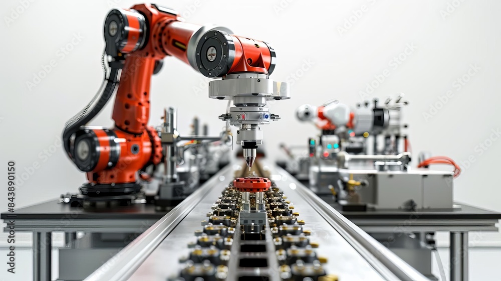 machine that is working on a conveyor belt machine that is working on a conveyor belt