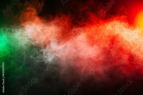 Vibrant multicolored smoke abstract background