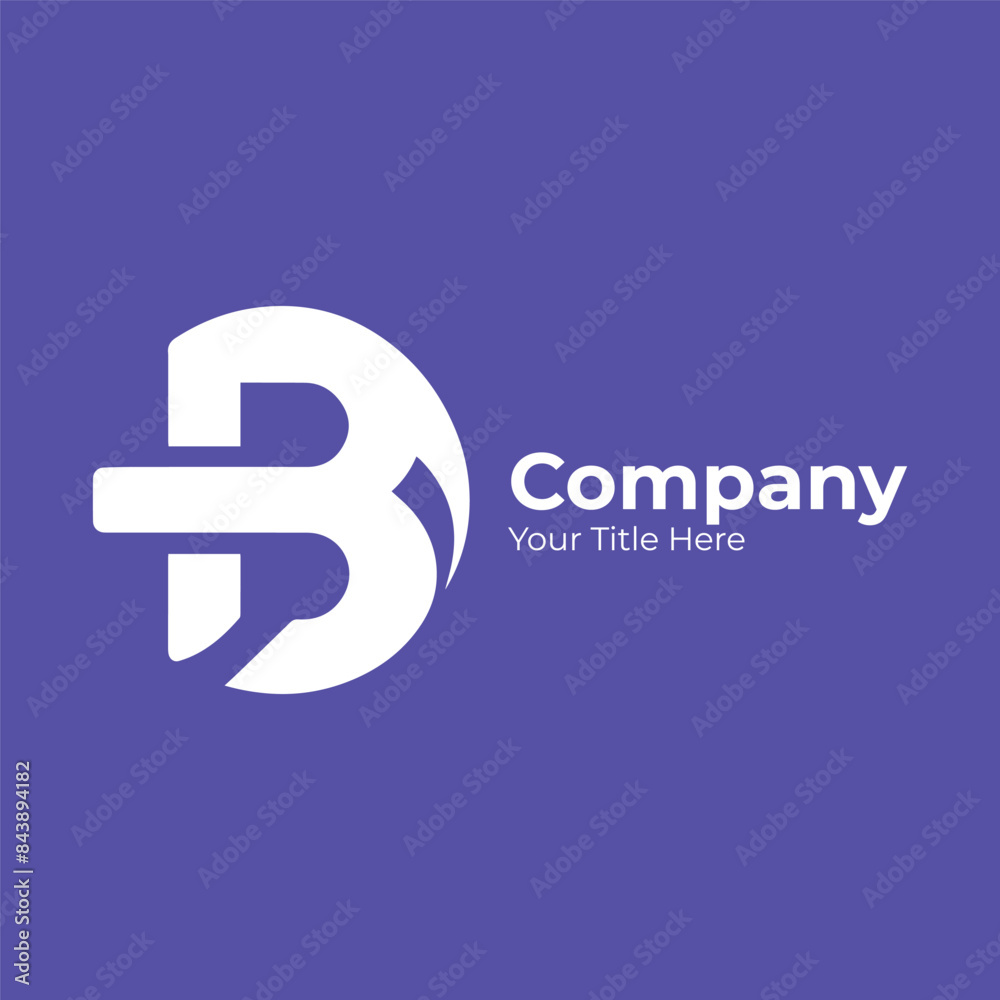 Obraz premium Modern and unique letter B initials logo design