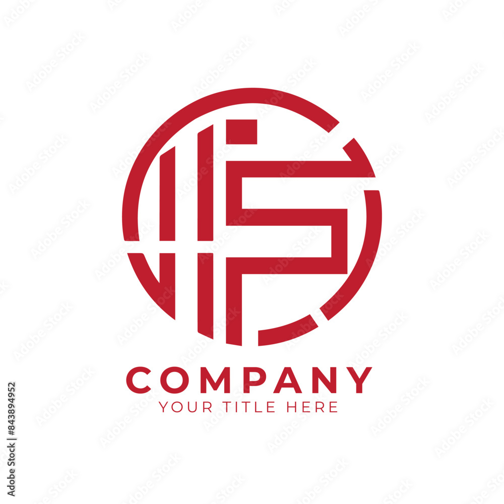 Vector minimal company logo design vector file