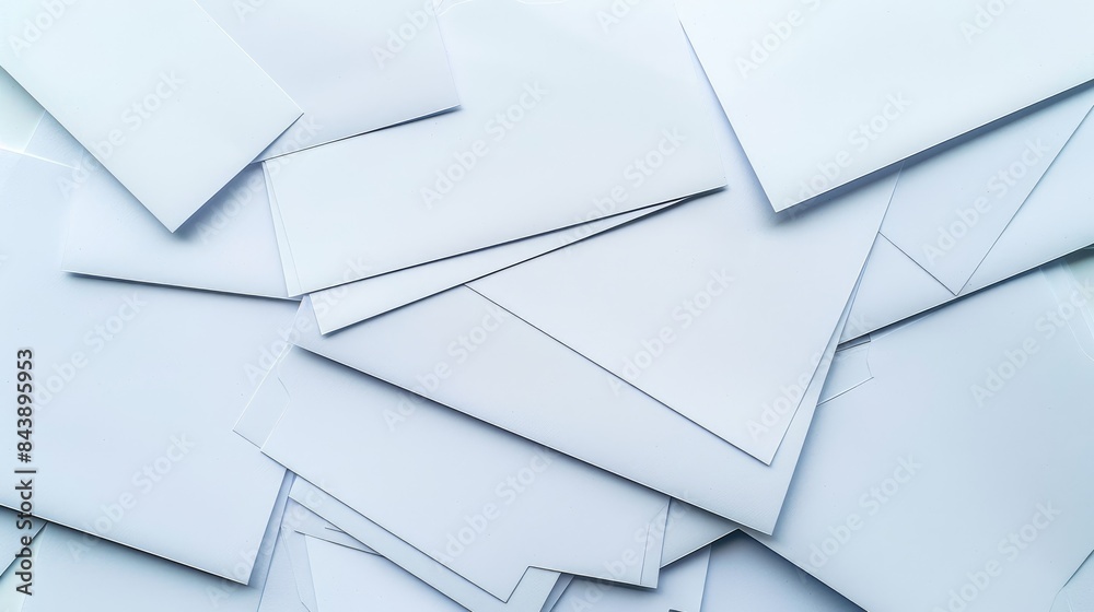 A pile of blank sheets for printing office documents A pile of blank sheets for printing office documents