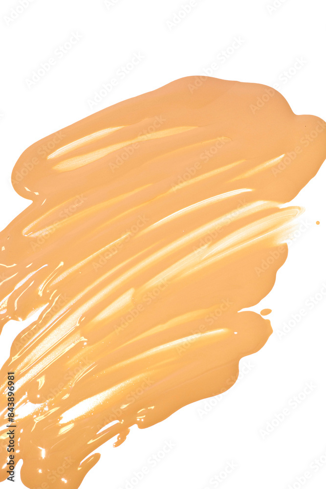 Obraz premium Liquid Foundation or Sunscreen of Make up and Skin Care Texture Isolated on White Background