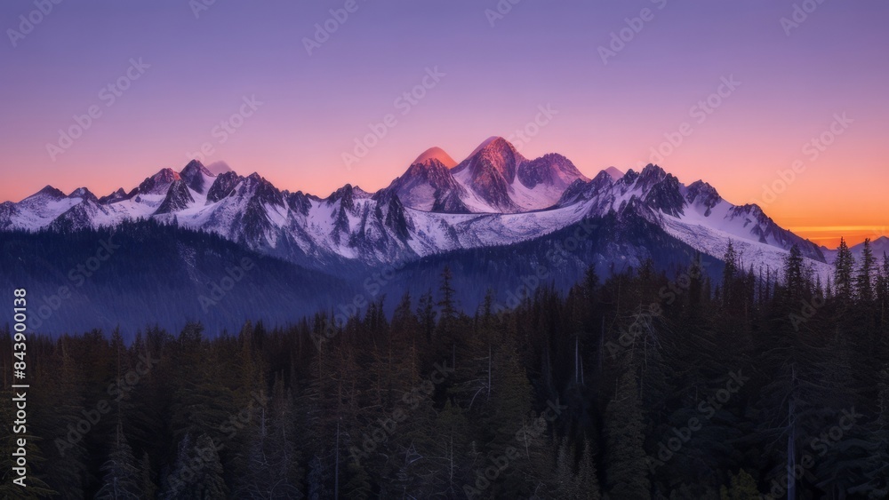 Obraz premium Beautiful view of the mountain. Mountain landscape. The beauty of nature.