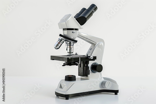 microscope isolated on white