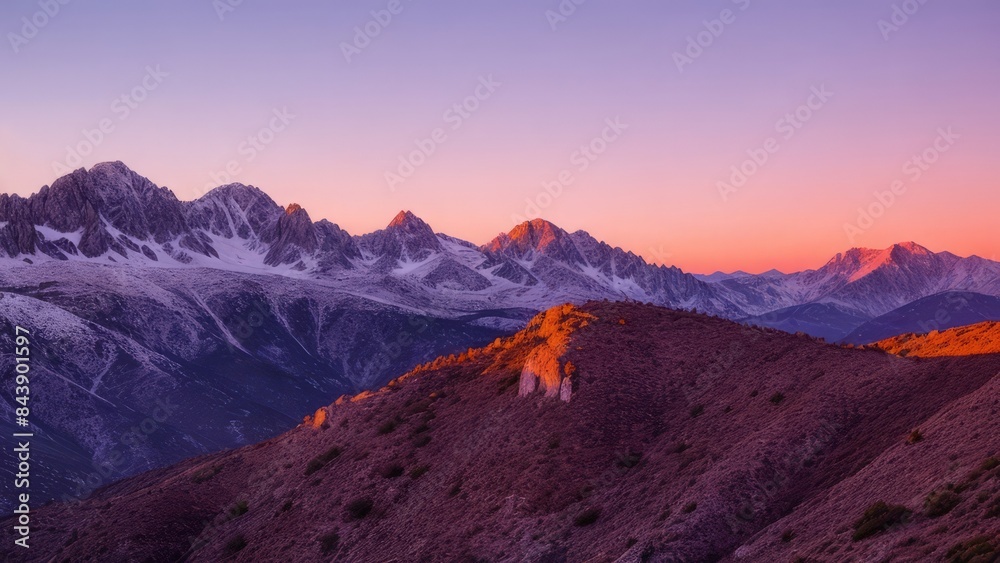 Naklejka premium Beautiful view of the mountain. Mountain landscape. The beauty of nature.