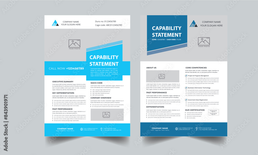 Capability Statement Template Design. Capability Statement Template Design.