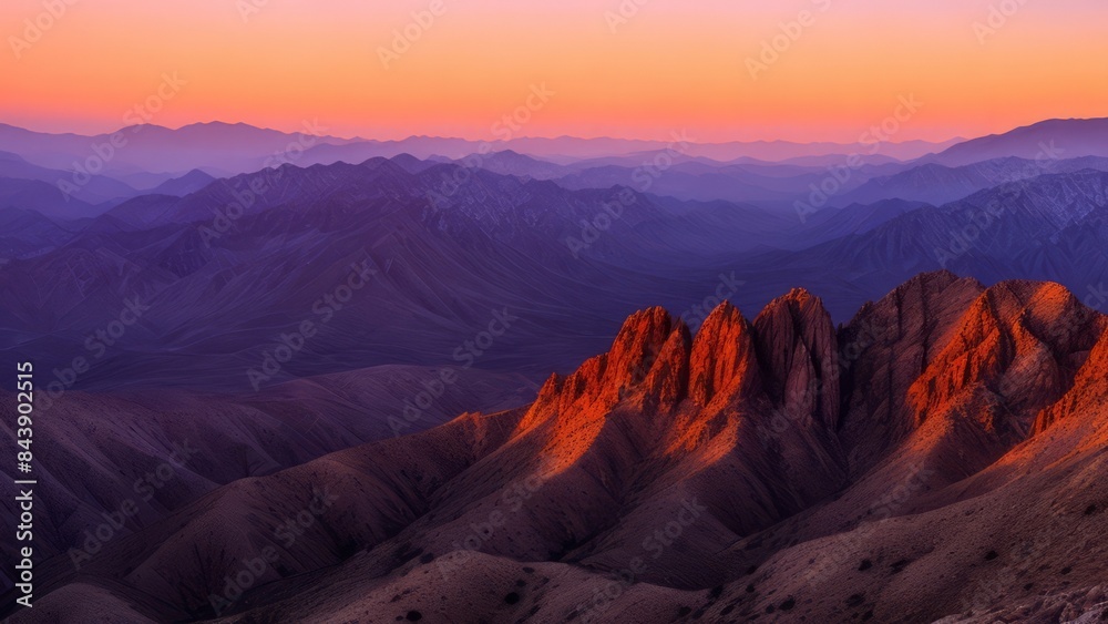 Naklejka premium Beautiful view of the mountain. Mountain landscape. The beauty of nature.