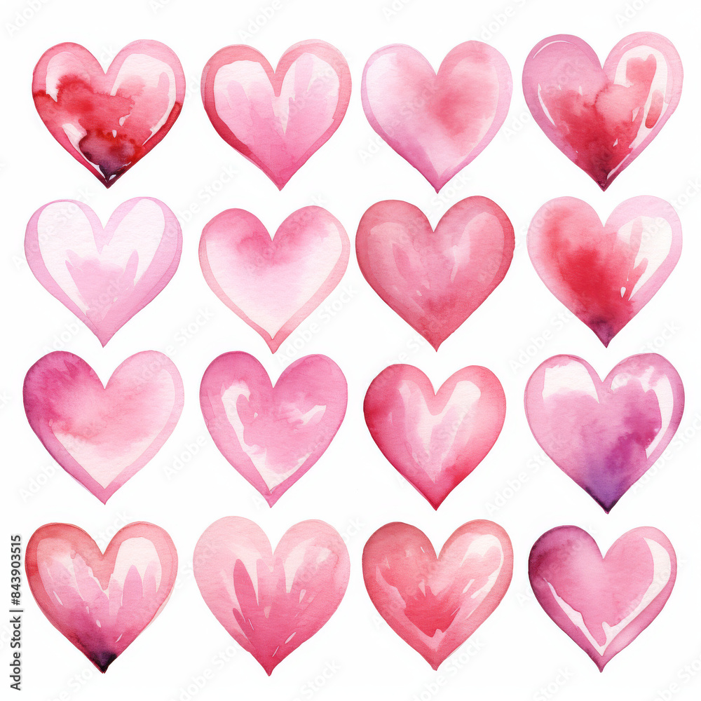 Heart pattern watercolor Heart pattern watercolor