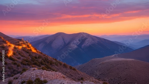 Beautiful view of the mountain. Mountain landscape. The beauty of nature.