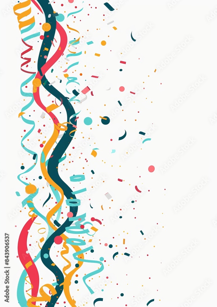 Naklejka premium Vibrant Party Decorations for Joyful Celebrations Generative AI