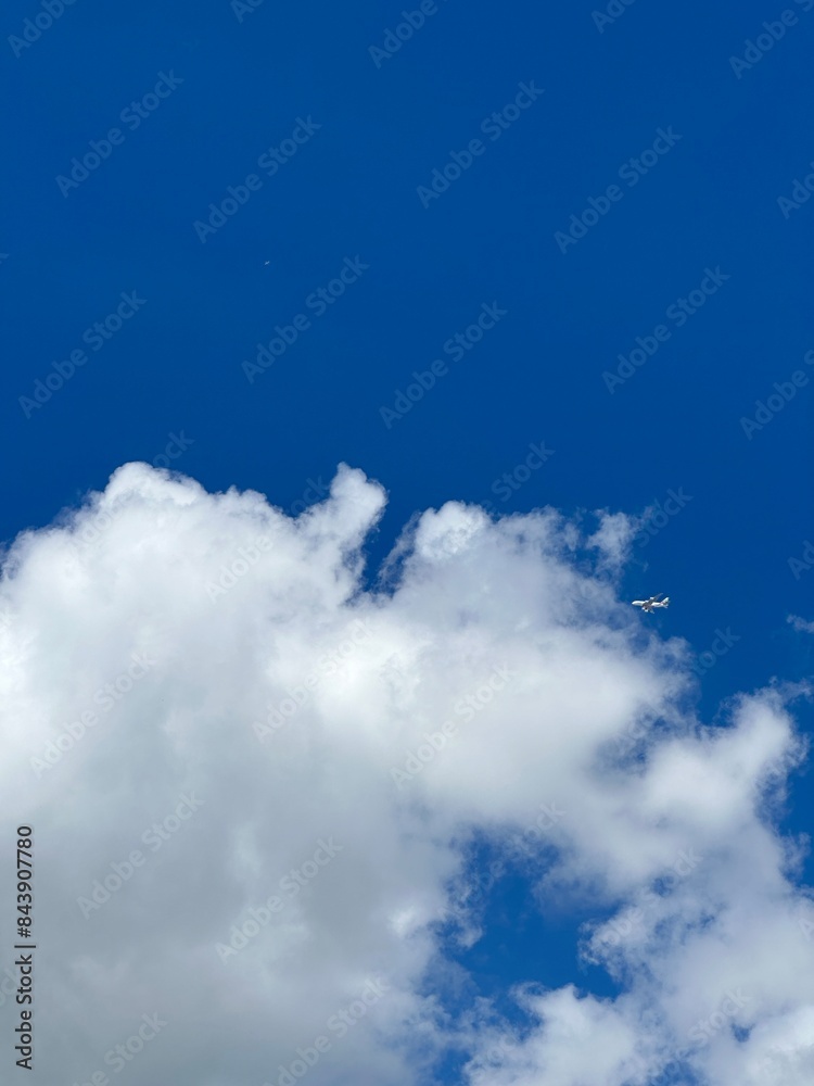 blue sky and clouds