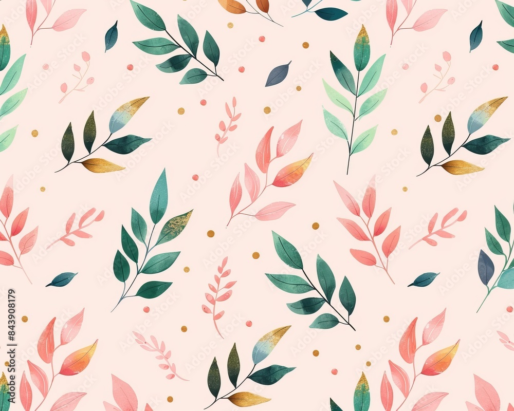 Whimsical Floral Pattern for Spring Designs Generative AI Whimsical Floral Pattern for Spring Designs Generative AI
