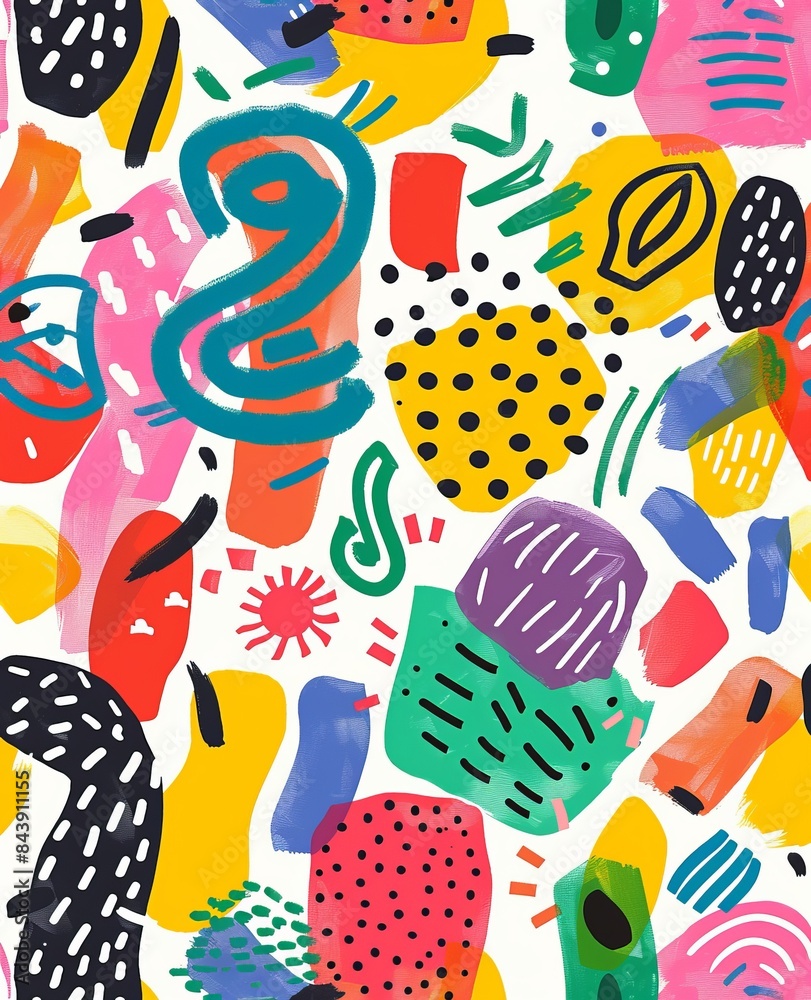 Vibrant Abstract Patterns for Creative Projects Generative AI